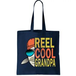 Reel Cool Fishing Grandpa Tote Bag