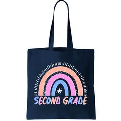 Second Grade Pastel Rainbow Tote Bag
