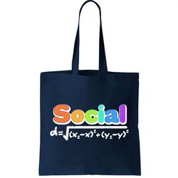 Social Distancing Math Formula Tote Bag
