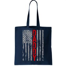Vintage USA DADDY Retro Flag Tote Bag