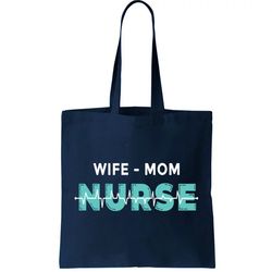 Wife Mom Nurse Pulse Tote Bag