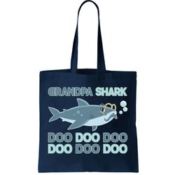 Grandpa Shark Doo Doo Doo Tote Bag