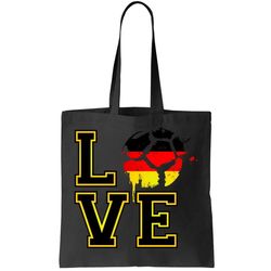 I Love Germany Futbol Soccer Tote Bag