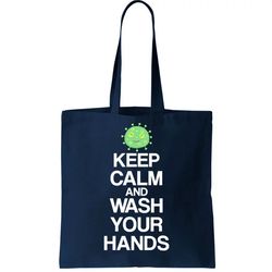 Keep Clam And Wash Your Hands Tote Bag