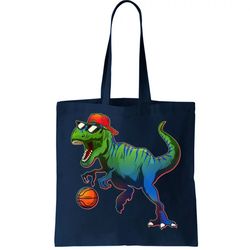 B-Ball T-Rex Tote Bag