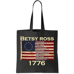 Betty Ross Original Colonies Flag Tote Bag