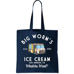 Big Worms Ice Cream Truck Vintage 1995 Tote Bag