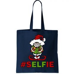 Christmas Selfie Elf Tote Bag