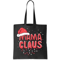 Cute Mama Claus Christmas Lights Tote Bag