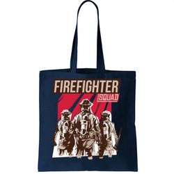 Firefighter Squad Tote Bag