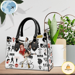 Elvis Presley  Lag Vegas Women 3D Leather Handbag, Custom Bag, Sport Bag