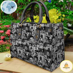 Elvis Presley Women  Lag Vegas 3D Leather Handbag, Custom Bag, Sport Bag