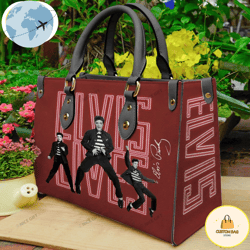 Elvis Presley Women 3D Music Band Leather Handbag, Custom Bag, Sport Bag