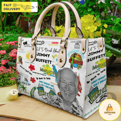 Jimmy buffett Leather Bags, Jimmy buffett Lovers Handbag, Jimmy buffett Women Bag And Purses 3