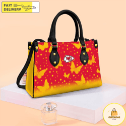 Kansas City Chiefs Butterfly Pattern Limited Edition Fashion Lady Handbag