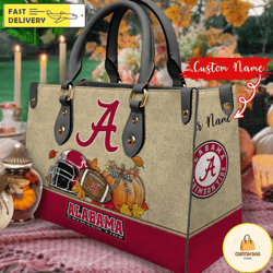NCAA Alabama Crimson Tide Autumn Women Leather Bag