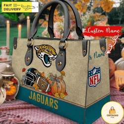 NFL Jacksonville Jaguars Autumn Women Leather Bag