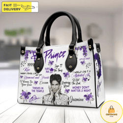 Prince Lover Leather HandBag,Prince Music Bag,Prince Fan Gift 2