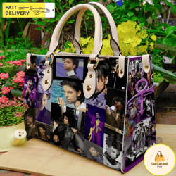 Prince Lover Leather HandBag,Prince Music Bag,Prince Fan Gift 5