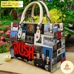 Rush Lover Band Leather Bag,Music Handbag,Travel handbag