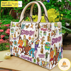 Scooby Doo Leather HandBag,Women Scooby Doo Handbag, Scooby Doo Bags Gift For Her 1