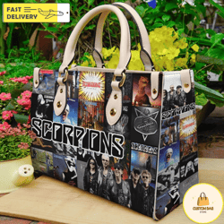 Scorpions Lover Women Leather HandBag,Scorpions Music Bag,Scorpions Fan Gift 1