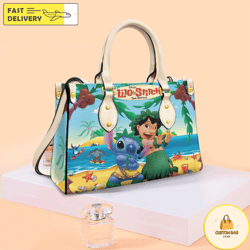 Stitch Leather Handbag, Personalized Stitch Handbag, Travel Shopping bag 3