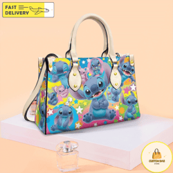 Stitch Leather Handbag, Personalized Stitch Handbag, Travel Shopping bag 5