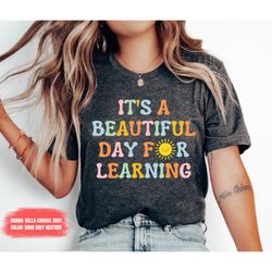 Inspirational Learning Teacher First Day of School Shirt Personalized Ladies Back to School New Year Top Teacher Appreci