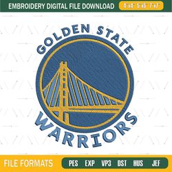Golden State Warriors logo Embroidery png