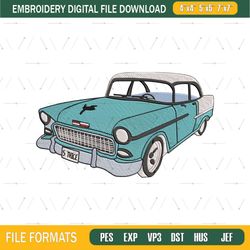 1955 Chevrolet Car Embroidery logo for Cap png