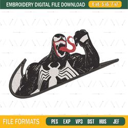 Venom Embroidery Design File Marvel Anime Embroidery Design Machine