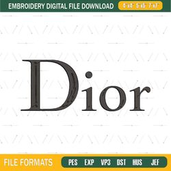 Dior Logo embroidery design, Dior Logo embroidery, logo design, embroidery file, logo