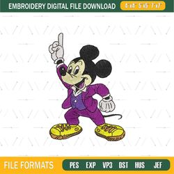 Disney Disco Mouse Mickey Embroidery File