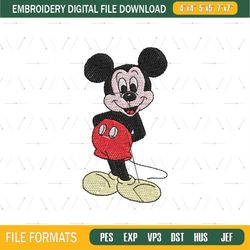 Disney Classic Mickey Mouse Embroidery File