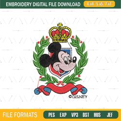 Mickey Mouse Disneyland Badge Logo Embroidery