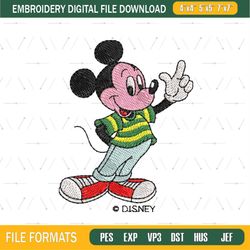 Mickey Mouse Disney Movie Embroidery Design Png