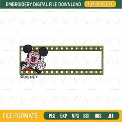 Mickey Movies Embroidery Png