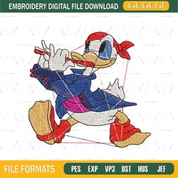 Disney Embroidery Donald Design Png
