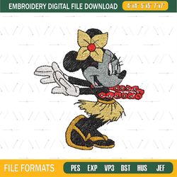 Embroidery Minnie Mouse Disney File Png