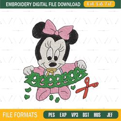 Minnie Mouse Cutting Embroidery Design ,png