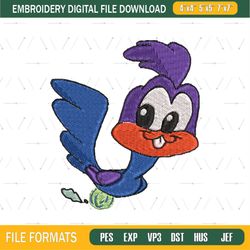 Baby Road Runner Embroidery Png