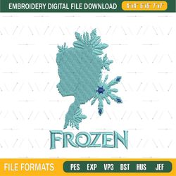 Frozen Elsa Snowflake Embroidery Png