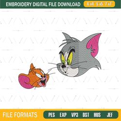 Tom and Jerry Face Embroidery
