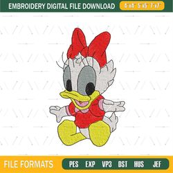 Little Baby Daisy Duck Embroidery