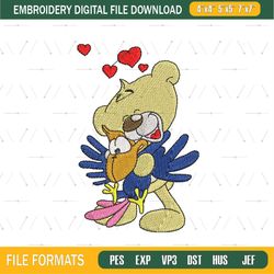 Pimboli Teddy Bear Love Pif Embroidery