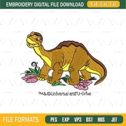 Littlefoot Baby Apatosaurus Embroidery png