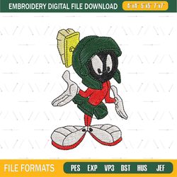 Marvin The Martian Design Embroidery