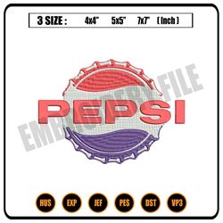 Pepsi Embroidery logo for polo shirt,logo Embroidery, Embroidery design