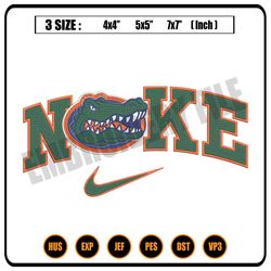 Nike Florida Gators Embroidery Designs, Machine Embroidery Files
